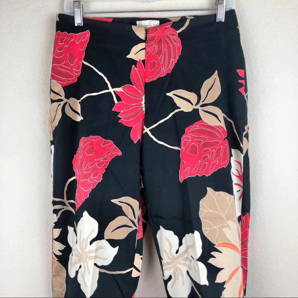 Cache | Floral Pattern Ankle Pants - image 2